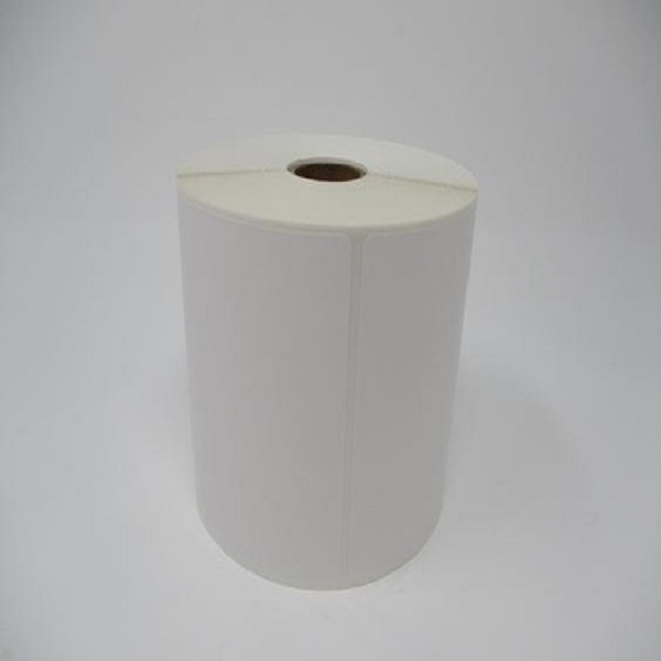 Brother TT Prem Paper Label (use Wax or Wax/Resin Ribbon) (4" x 6") (5" OD) (1" Core) (450 Labels/Roll) (4 Rolls/Case)
