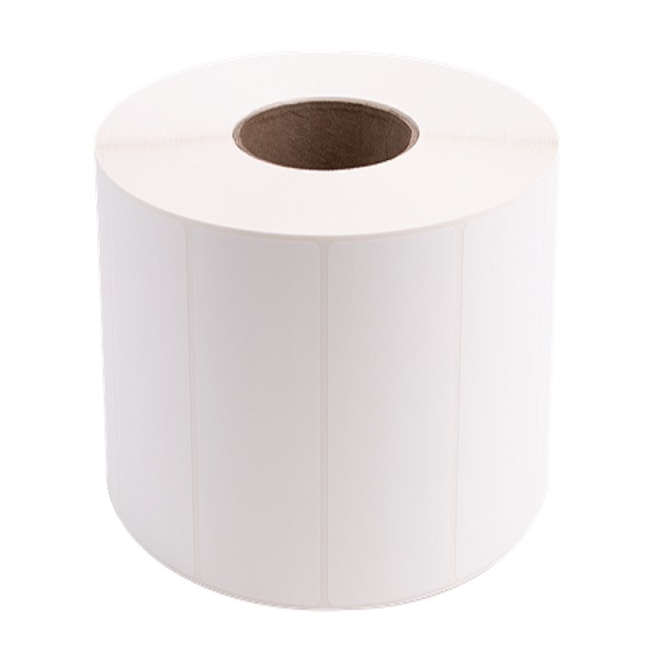 Brother TT Syn (Polyester) Glossy Label (use Wax/Resin or Resin Ribbon) (4" x 2") (8" OD) (3" Core) (3,290 Labels/Roll) (4 Rolls/Case)