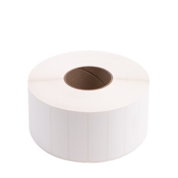 Brother TT Syn (Polyester) Matte Label (use Wax/Resin or Resin Ribbon) (2" x 1") (8" OD) (3" Core) (6,215 Labels/Roll) (4 Rolls/Case)