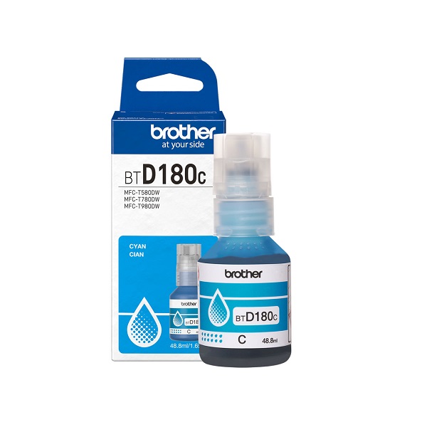 Brother MFC-T580DW, MFC-T780DW, MFC-T980DW High Yield Cyan Ink Bottle (5,000 Yield)