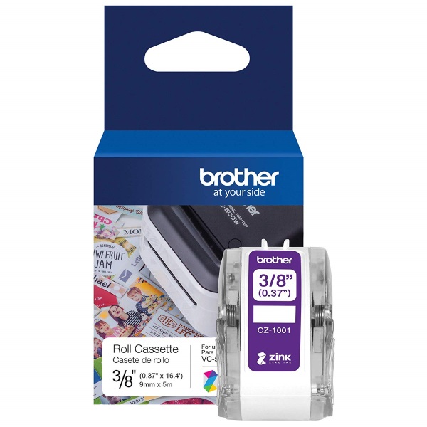 Brother VC-500W, ZINC hAppy (CZ-1001) Full Colour Continuous Label Roll (9mm Wide x 5m Long)