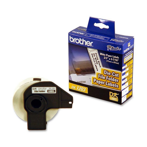 Brother File Folder Die-Cut Paper Label (300 Labels/Pkg)