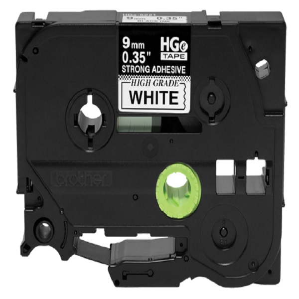 Brother Black Ink on White Label (0.35" x 26.2') (Extra-Strength Adhesive) (5 Pack)