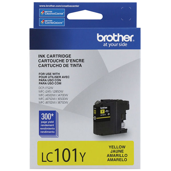 Brother DCP-J152W, MFC-J245, J285DW, J450DW, J470DW, J475DW, J650DW, J870DW, J875DW Yellow Ink Cartridge (300 Yield)