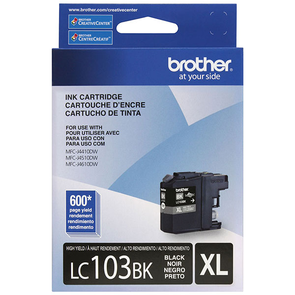 Brother MFC-J4310DW, 4410DW, 4510DW, 4610DW, 4710DW, 6520DW, 6720DW, 6920DW High Yield Black Ink Cartridge (600 Yield)