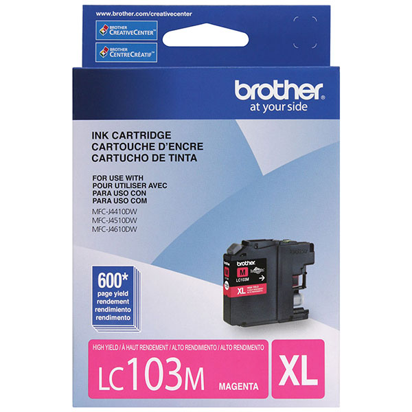 Brother MFC-J4310DW, 4410DW, 4510DW, 4610DW, 4710DW, 6520DW, 6720DW, 6920DW High Yield Magenta Ink Cartridge (600 Yield)