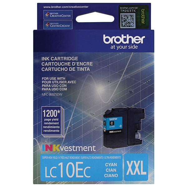 Brother MFC-J6925DW Super High Yield XL Cyan Ink Cartridge (1,200 Yield)