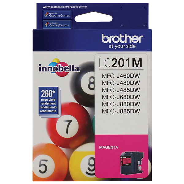Brother MFC-J460DW, J480DW, J485DW, J680DW, J880DW, J885DW Magenta Ink Cartridge (260 Yield)