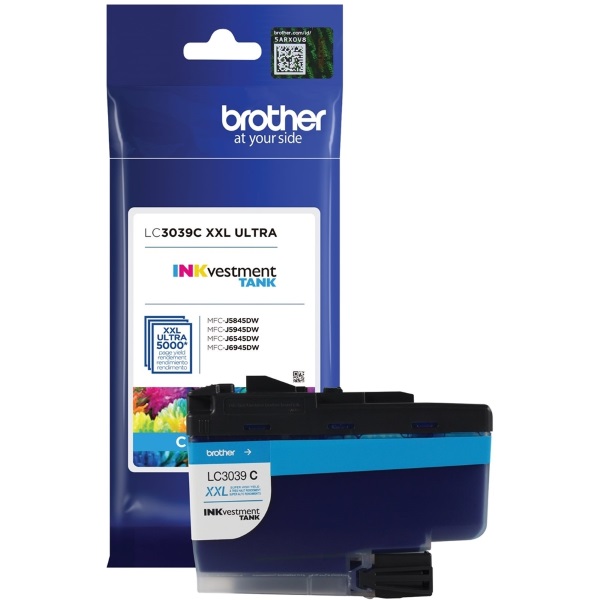 Brother MFC-J5845DW, MFC-J5845DW XL, MFC-J5945DW, MFC-J6545DW, MFC-J6545DW XL, MFC-J6945DW Ultra High Yield Cyan Ink Cartridge (5,000 Yield)