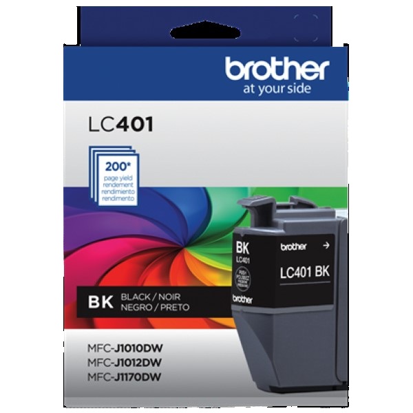 Brother MFC-J1010DW, MFC-J1012DW, MFC-J1170DW Standard Yield Black Ink Cartridge (200 Yield)
