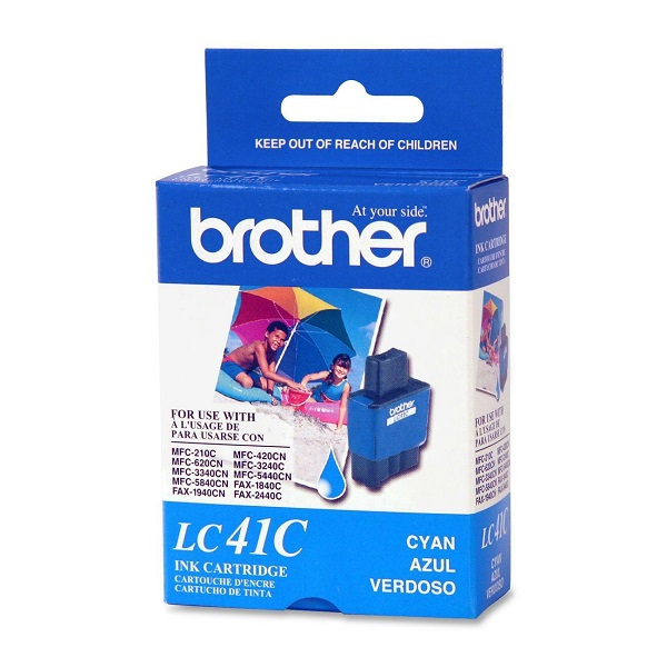 Brother DCP-110C 120C FAX 1840C 1940CN 2440C MFC-210C 420CN 620CN 640CW 820CW 3240C 3340CN 5440CN 5840CN Cyan Ink Cartridge (400 Yield)