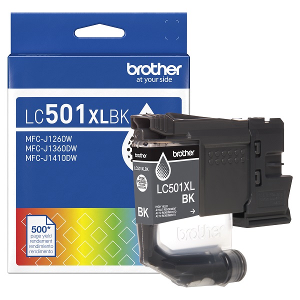 Brother MFC-J1260W, MFC-J1360DW, MFC-J1410DW High Yield Black Ink Cartridge (500 Yield)