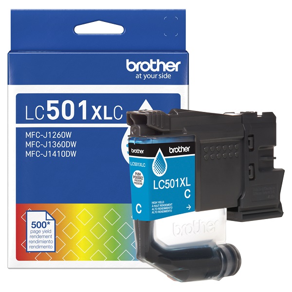 Brother MFC-J1260W, MFC-J1360DW, MFC-J1410DW High Yield Cyan Ink Cartridge (500 Yield)