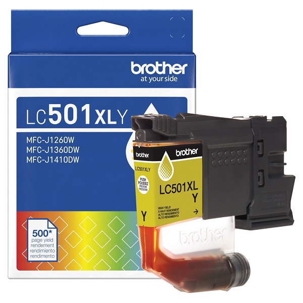 Brother MFC-J1260W, MFC-J1360DW, MFC-J1410DW High Yield Yellow Ink Cartridge (500 Yield)
