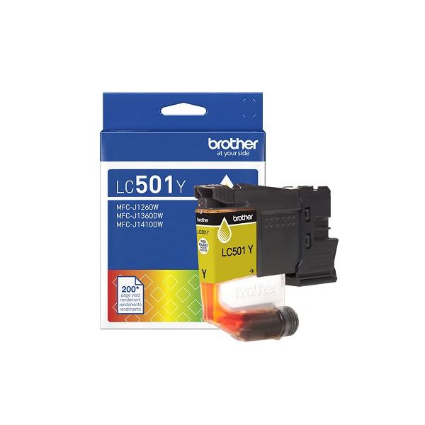 Brother MFC-J1260W, MFC-J1360DW, MFC-J1410DW Yellow Ink Cartridge (200 Yield)