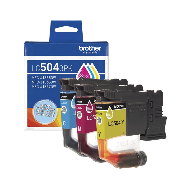 Brother MFC-J1365DW 3-Pack Cyan, Magenta and Yellow Ink Cartridges (500 Yield Each)