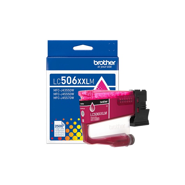 Brother MFC-J4355DW, MFC-J4555DW Super High Yield Magenta Ink Cartridge (2,500 Yield)