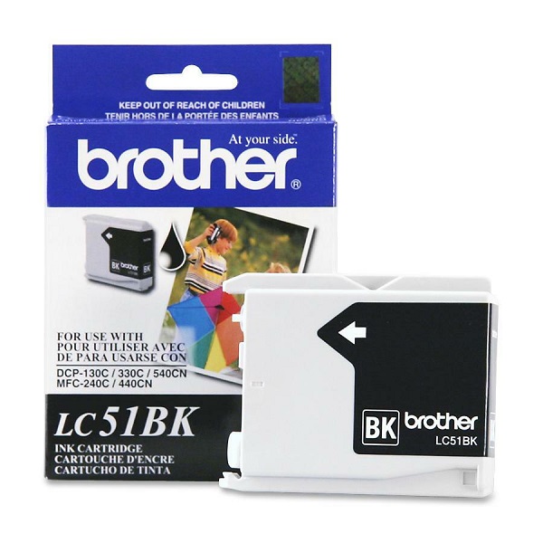 Brother DCP-130, 330C, 350C, FAX 1360, 1860, 1960C, 2480C, 2580C, MFC-230C, 240C, 440CN, 465CN, 665CW, 685CW, 845CW, 885CW, 3360C, 5460CN, 5860CN Black Ink Cartridge (500 Yield)