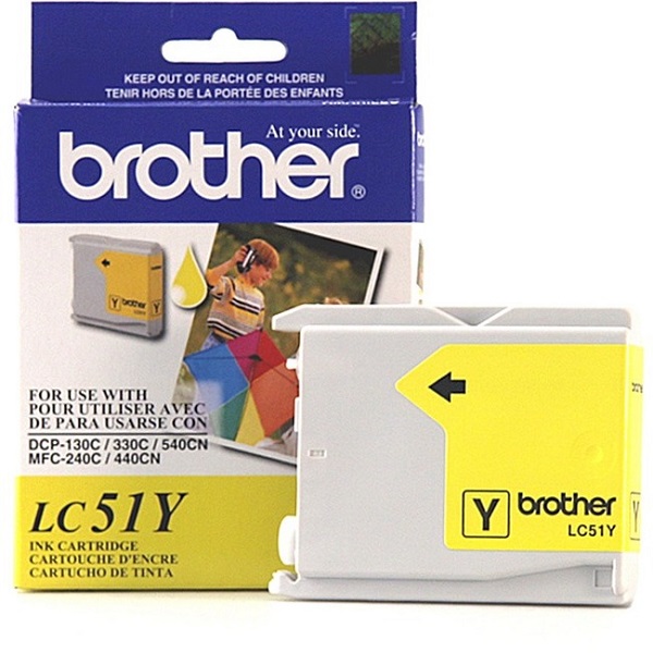 Brother DCP-130, 330C, 350C, FAX 1860, 1960C, 2480C, 2580C, MFC-230C, 240C, 440CN, 465CN, 665CW, 685CW, 845CW, 885CW, 3360C, 5460CN, 5860CN Yellow Ink Cartridge (400 Yield)