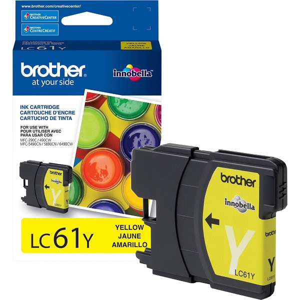 Brother MFC-250C, 255CW, 290C, 295CN, 490CW, 495CW, 790CW, 795CW, 990CW, 5490CN, 5890CN, 5895CW, 6490CW, 6890CDW, MFC-J220, J615W, J265W, J270W, J410W, J630W Yellow Ink Cartridge (325 Yield)