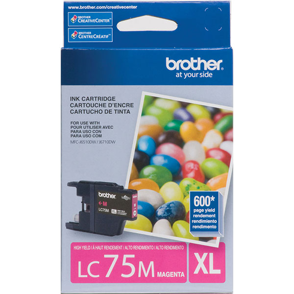 Brother MFC-J280W, J425W, J430W, J435W, J625DW, J825DW, J835DW, J5910DW, J6510DW, J6710DW, J6910DW High Yield Magenta Ink Cartridge (600 Yield)