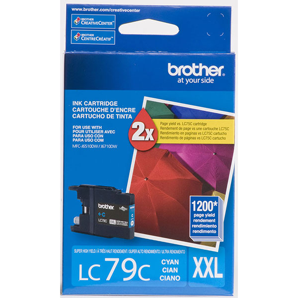 Brother MFC-J5910DW, J6510DW, J6710DW, J6910DW Super High Yield Cyan Ink Cartridge (1,200 Yield)