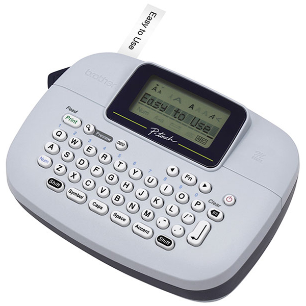 Brother PT-M95 Label Printer (Tape Family: M) (Tape Sizes: 9mm 12mm) (7.5mm/sec) (230 dpi) (QWERTY Keyboard) (Auto Power Off)