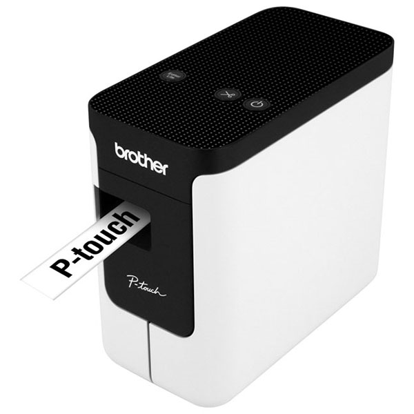 Brother PT-P700 PC-Connectable Label Printer (Tape Family: TZe) (Tape Sizes: 3.5mm 6mm 9mm 12mm 18mm 24mm) (30mm/sec) (180 dpi) (USB) (TrueType Fonts/Symbols) (Auto Cutter) (Barcode)