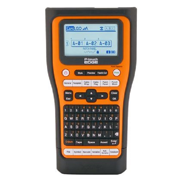 Brother PTE560BTVP Wireless Industrial Handheld Labeling Tool W/USB-C & Bluetooth Connectivity, Auto Full/Half Cutter, Hand-Strap, Li-ion Battery and Case