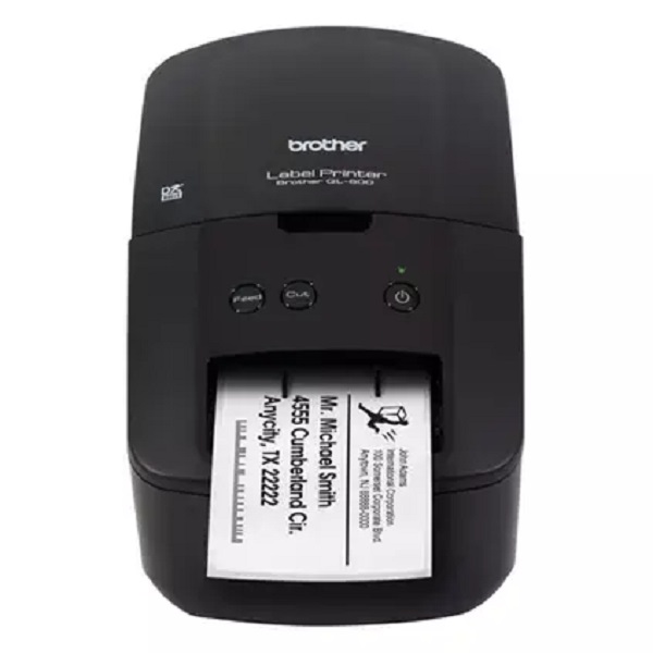 Brother QL-600 Economic Desktop Label Printer (44 Labels/min) (Labels Up To 2.4" Wide) (300 x 600 dpi) (1379 Symbols) (Up To 9999 Copies) (USB)
