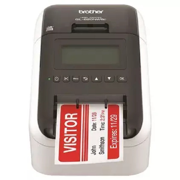 Brother QL-820NWBC DT Label Printer (110 Labels/Min) (300 x 600 dpi) (USB) (Wireless) (Auto Cutter) (DK Tape)