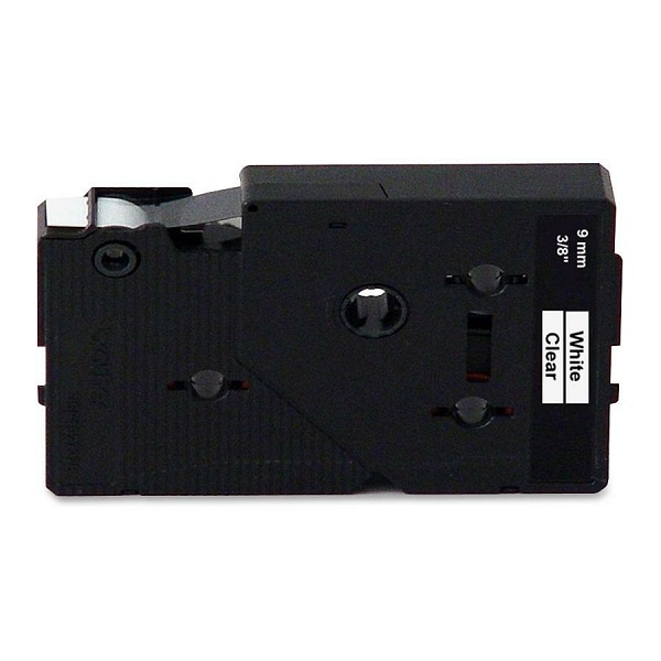 1pk 9mm (0.35") White on Clear