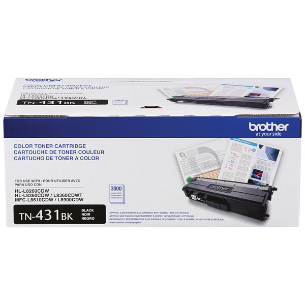 Brother HL-L8260CDW, L8360CDW, MFC-L8610CDW, L8900CDW Black Toner Cartridge (3,000 Yield)