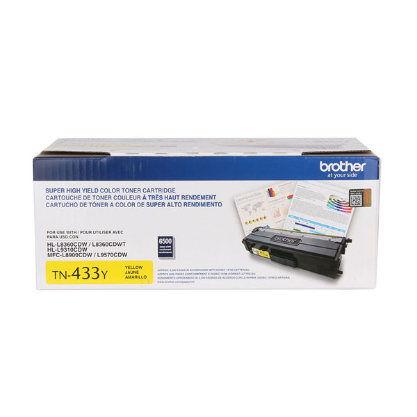 Brother HL-L8260CDW, L8360CDW, MFC-L8610CDW, L8900CDW High Yield Yellow Toner Cartridge (4,000 Yield)