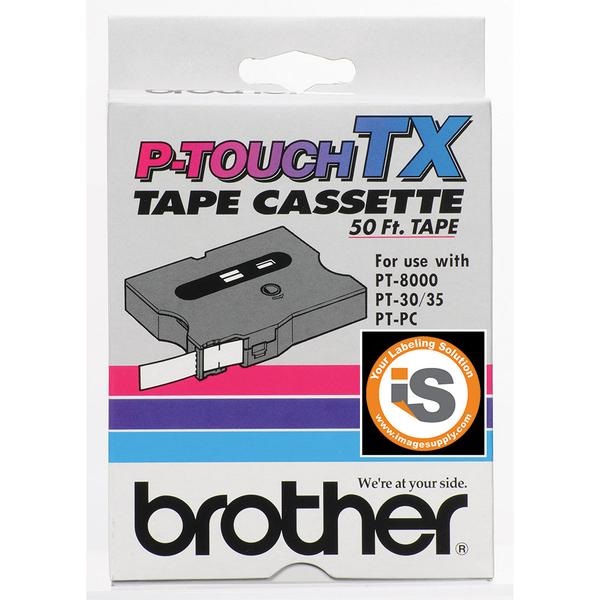 Brother PT30, 35, 8000, PC 12mm (0.47") Blue on Clear