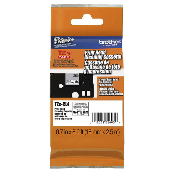 Brother 18mm (3/4") P-touch Cleaning Tape (8m/26.2') (1/Pkg) For use in TZ P-Touch: All TZ Machines Except PT-200 1000 1100 1130 1300 1160 1170S 1180 1200 ST-1150