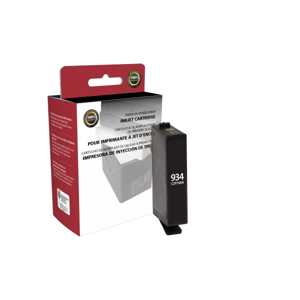 CIG Remanufactured Black Ink Cartridge for OJ 6220, 6820, 6830 (Alternative for HP C2P19AN, 934) (400 Yield)