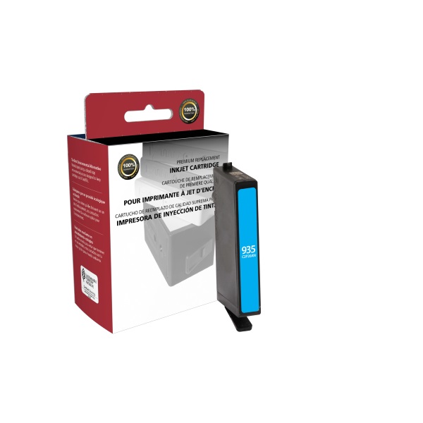 CIG Remanufactured Cyan Ink Cartridge for OJ 6220, 6820, 6830 (Alternative for HP C2P20AN, 935) (400 Yield)