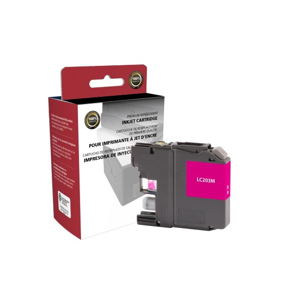 CIG Remanufactured High Yield Magenta Ink Cartridge for MFC-J880DW, J885DW, J4320DW, J4420DW, J4620DW, J4625DW, J5320DW, J5520DW, J5620DW, J5625DW, J5720DW (Alternative for Brother LC203M) (550 Yield)