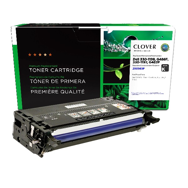 CIG Remanufactured High Yield Black Toner Cartridge for 3130CN (Alternative for Dell 330-1198, G486F, 330-1197, G482F) (9,000 Yield)