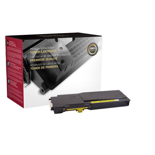 CIG Remanufactured High Yield Yellow Toner Cartridge for C2660DN, C2665DNF (Alternative for Dell 593-BBBR, YR3W3, 593-BBBO, RP5V1) (4,000 Yield)
