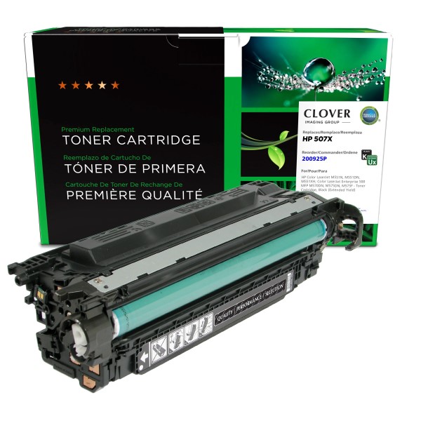 CIG Remanufactured Extended Yield Black Toner Cartridge for Color LJ M551, Enterprise 500 MFP M570, M575 (Alternative for HP CE400X, 507X) (16,000 Yield)