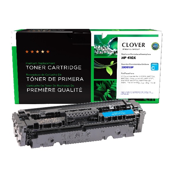 CIG Remanufactured Cyan High Yield Toner Cartridge for Color LaserJet Pro M452DN, M452DW, M452NW; Color LaserJet Pro MFP M377, M477FDN, M477FDW, M477FNW (Alternative for HP CF411X, 410X) (5,000 Yield)