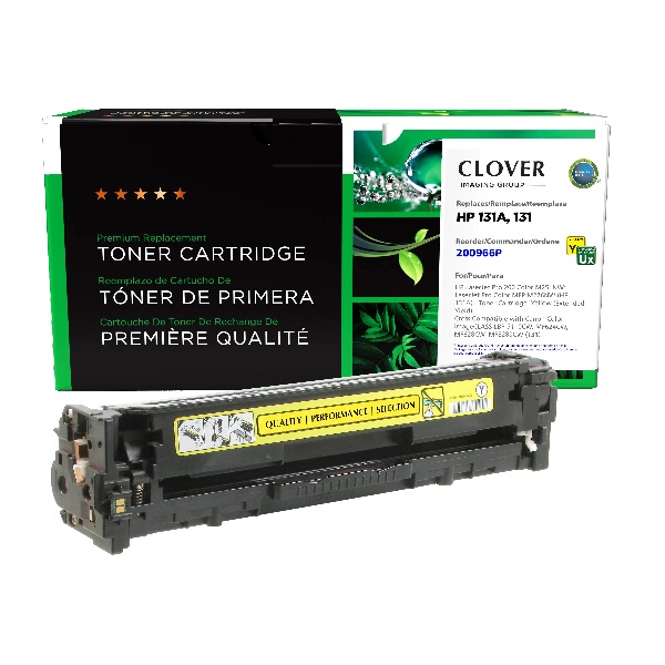 CIG Remanufactured Yellow Extended Yield Toner Cartridge for LaserJet Pro 200 Color M251NW; LaserJet Pro Color MFP M276NW (Alternative for HP CF212A(J)) (2,400 Yield)