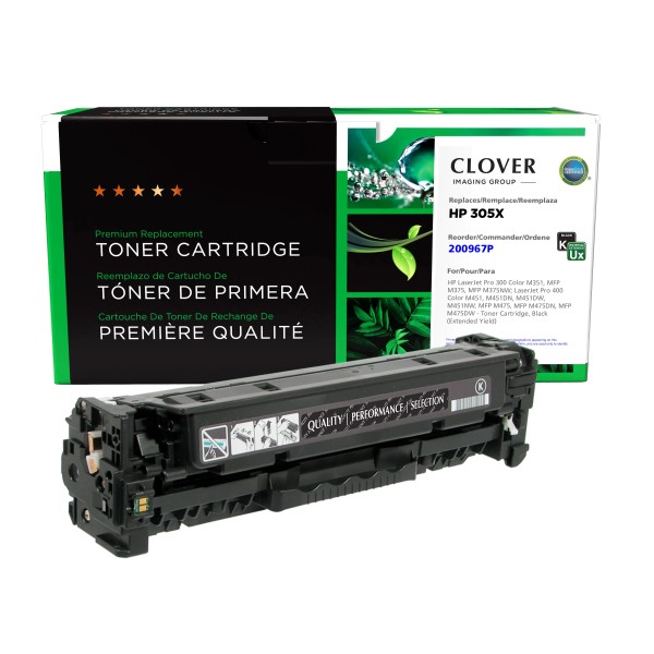 CIG Reman Black Extended Yield Toner Ctg for LJ Pro 300 Color M351, MFP M375, MFP M375NW; LJ Pro 400 Color M451, MFP M475 (Alternative for HP CE410X(J), 305X) (4,600 Yield)