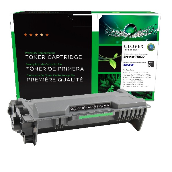 CIG Reman Toner Ctg for DCP-L5500DN, L5600, L5650; HL-L5000, L5100, L5200, L6200, L6250, L6300, L6400; MFC-L5700, L5800, L5850, L5900, L6700, L6750, L6800, L6900 (Alt for Brother TN820) (3,000 Yield)