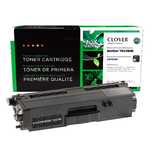 CIG Remanufactured Black Super High Yield Toner Cartridge for HL-L9200CDW, HL-L9200CDWT, HL-L9300CDWT, MFC-L9550CDW (Alternative for Brother TN339BK) (6,000 Yield)