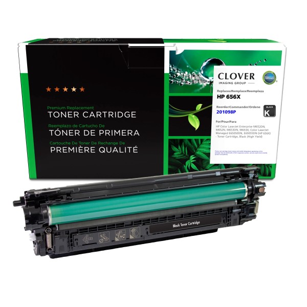 CIG Remanufactured Cyan High Yield Toner Cartridge for Color LJ Ent M652DN, M652N, M653DN, M653X; Color LJ Managed E65050DN, E65055DN (Alt for HP CF461X, 656X) (22,000 Yield)
