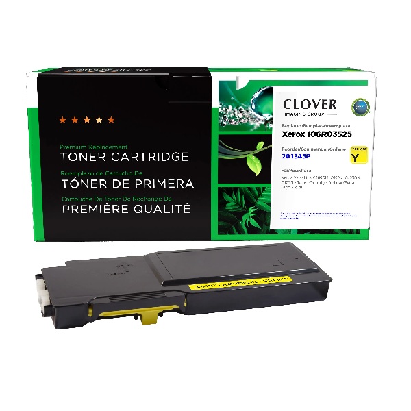CIG Remanufactured Extra High Yield Yellow Toner Cartridge for VersaLink C400DN, C400N, C405DN, C405N (Alternative for Xerox 106R03525) (8,000 Yield)