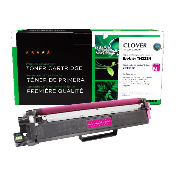 CIG Remanufactured Magenta Toner Cartridge for Brother HL-L3210CW, HL-L3230CDW, HL-L3270CDW, HL-L3290CDW; MFC-L3710CW, MFC-L3750CDW, MFC-L3770CDW (Alternative for Brother TN223M) (1,300 Yield)
